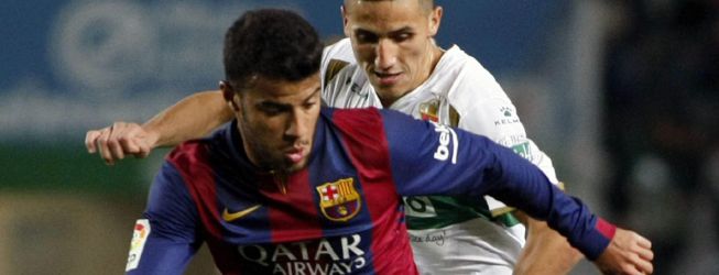 Rafinha, titular ante el Villarreal, junto a Busquets e Iniesta Rafinha, titular ante el Villarreal, junto a Busquets e Iniesta