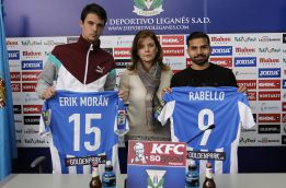 Erik Morán y Bryan Rabello, presentados con el Leganés