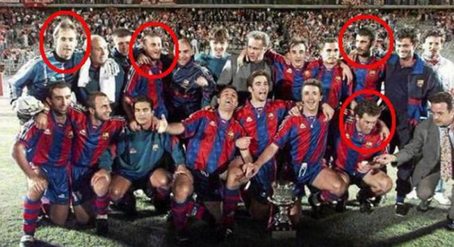 Cuatro cuartofinalistas de Champions en la misma foto