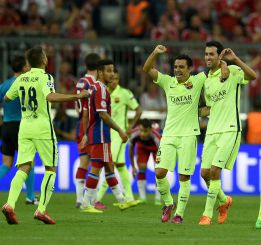 El Barça celebra el pase de la Juventus a la final de Berlín