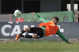 Una inspectora de Trabajo, en el entrenamiento del Betis