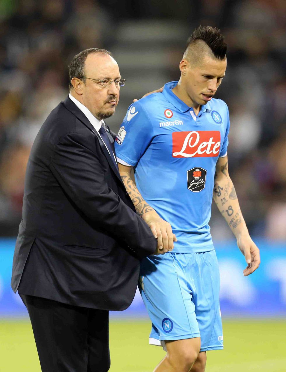 Estocada de Hamsik a Benítez: "Con Sarri trabajamos más"
