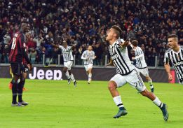 Con gol de Dybala, la Juventus venció en Turín al Milán