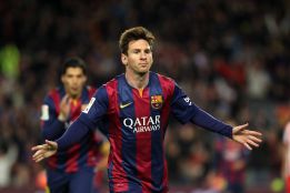 Messi celebrando un gol
