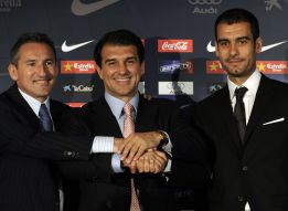 Alerta por Messi: Guardiola se reencuentra con Txiki y Soriano