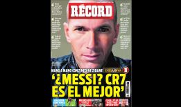 Zidane en la portada de la revista Record