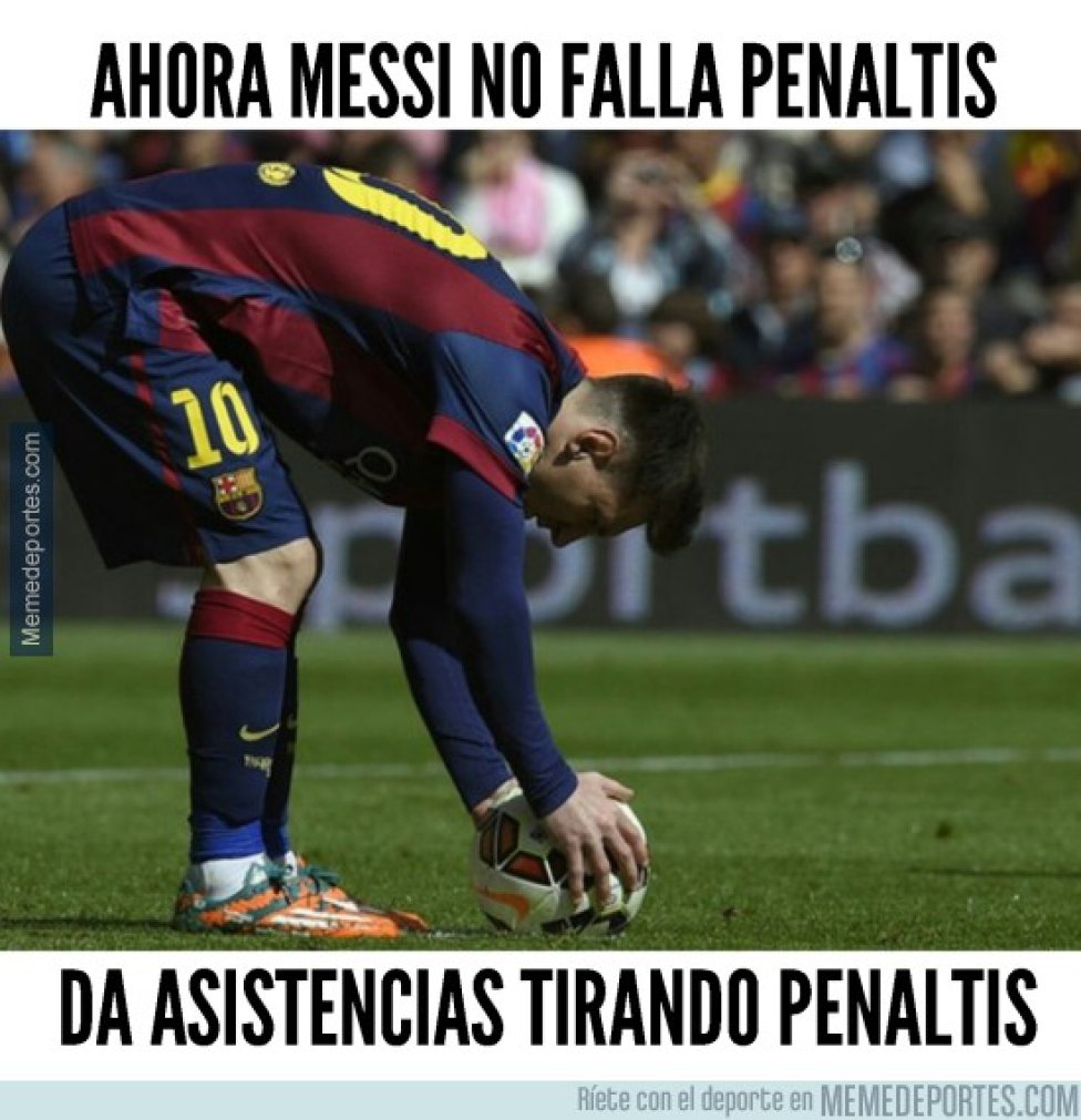 Memes Graciosos Los Memes Del Penalti Indirecto De Messi AScom