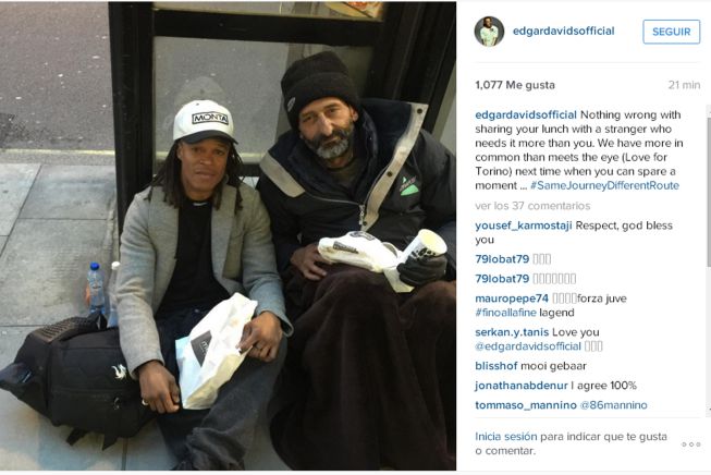 Davids muestra su solidaridad con los más necesitados
