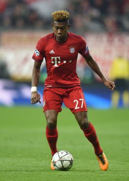 David Alaba, durante un partido con el Bayern Munich.