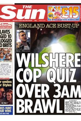 Otra de Wilshere: pelea y expulsión de la discoteca