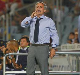 Mourinho cuando perdió ante el Getafe