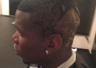 Pogba homenajea a la Juventus en su nuevo peinado