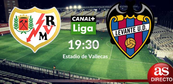 Sigue el partido de Liga BBVA entre el Rayo Vallecano y el Levante, hoy domingo 15 de mayo a las 19:30 horas.