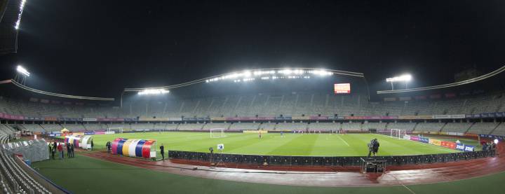El estadio del CFR Cluj de Rumanía.
