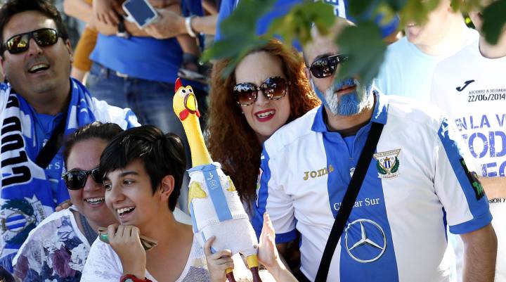 Leganés se echa a las calles para celebrar el ascenso a Primera