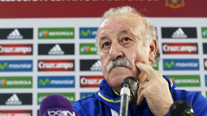 Vicente del Bosque en rueda de prensa