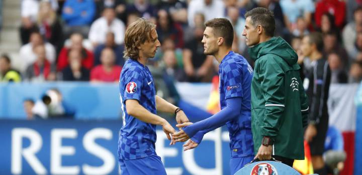 Modric a doubt for Spain match after going off injured