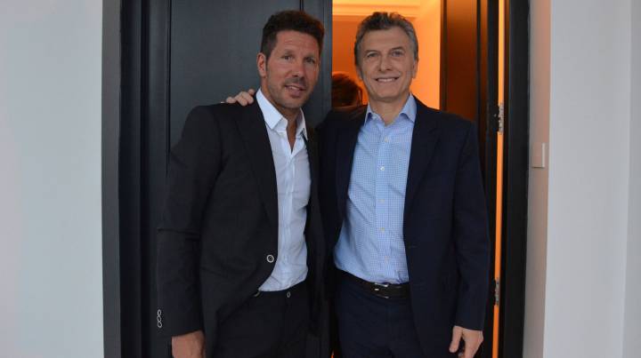 Macri recibe a Simeone "en reconocimiento a sus logros"
