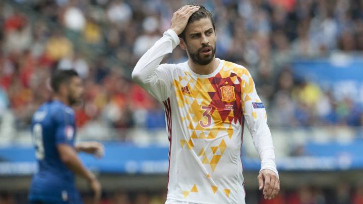 Piqué: "España no tiene el nivel de 2010 o de 2012"