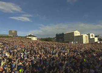 Incredible reception for Iceland's heroes in Reykjavik