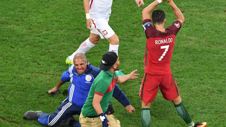 Fine for fan who tried to hug 'idol' Cristiano Ronaldo at Euro 2016