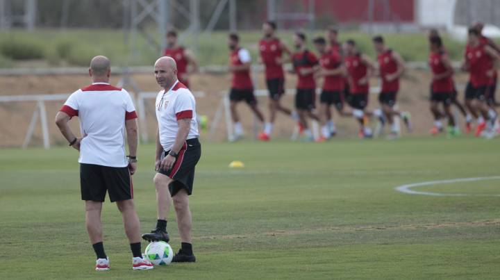 Sevilla tiene su primera sesión con Jorge Sampaoli