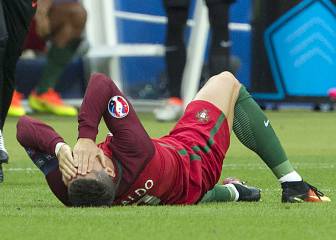 Las imágenes de la desolación de Cristiano por la lesión