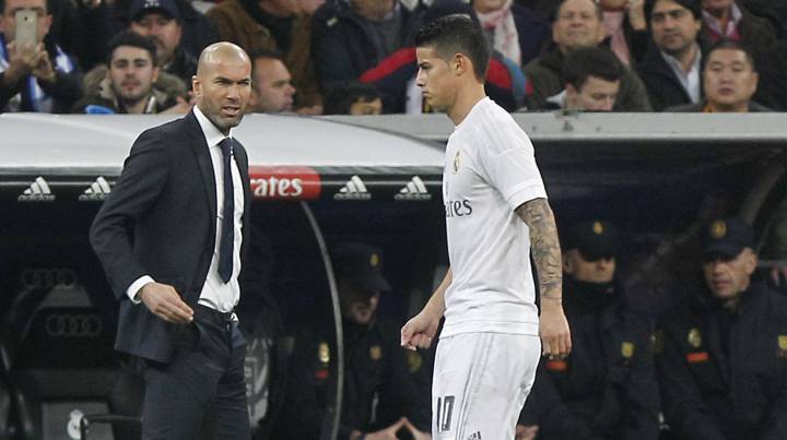 James in message to Real boss Zidane: "I hope to play more"