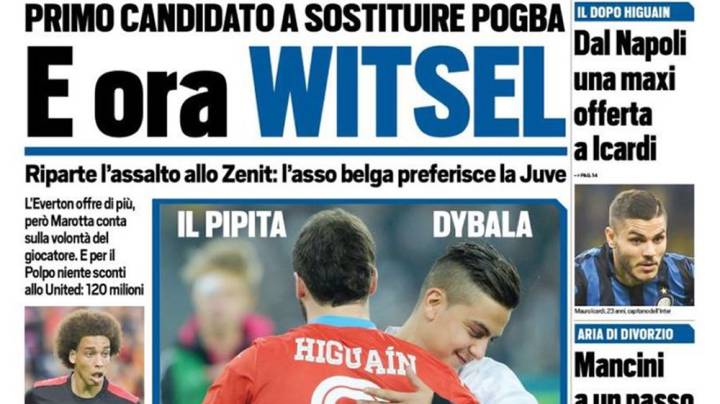 Juventus target Witsel or Matic as replacements for Pogba