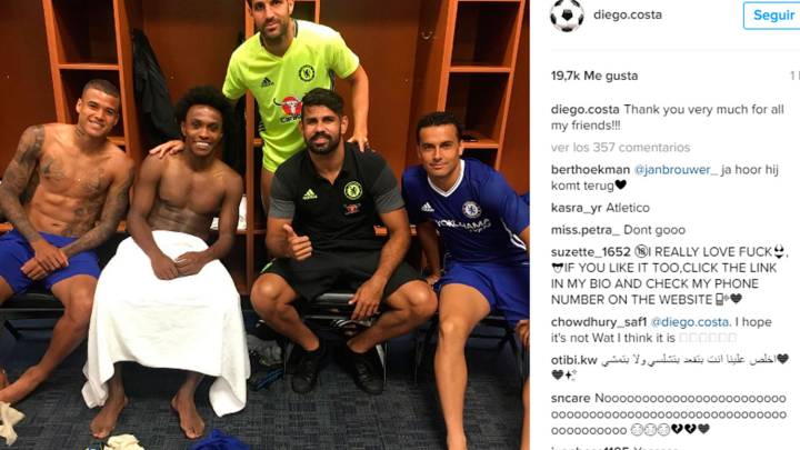 ¿Se ha despedido Diego Costa del Chelsea con este mensaje?