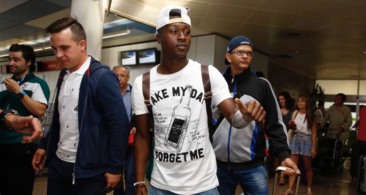 Marlos Moreno aterrizó este domingo en A Coruña