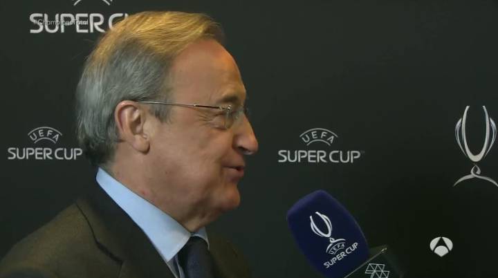 Florentino: "Se sufre mucho ganando en el último minuto"