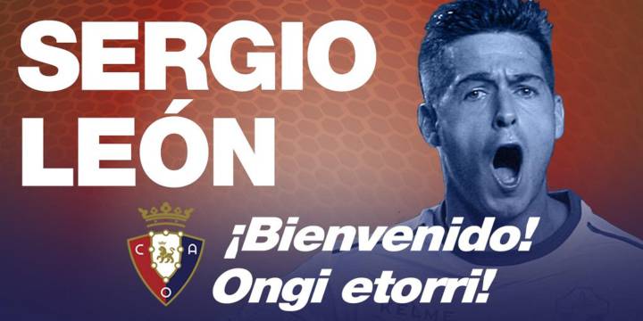 Sergio León passes medical ahead of Osasuna move