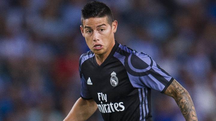 James could play his last game for Madrid against Celta