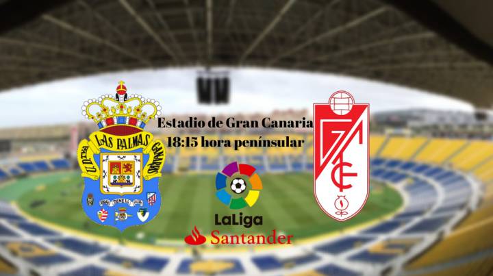 Las Palmas vs Granada en vivo y en directo online, partido de la segunda jornada de LaLiga Santander, hoy 28/08/2016 a las 18:15 h en As