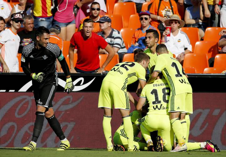Resumen Valencia 2-3 Betis, resumen del partido de LaLiga Santander del 11/09/2016