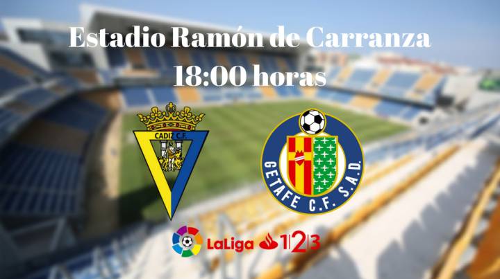 Cádiz vs Getafe en vivo y en directo online, partido de la 4º jornada de LaLiga 1|2|3, hoy 11/09/2016 a las 18:00 h en As