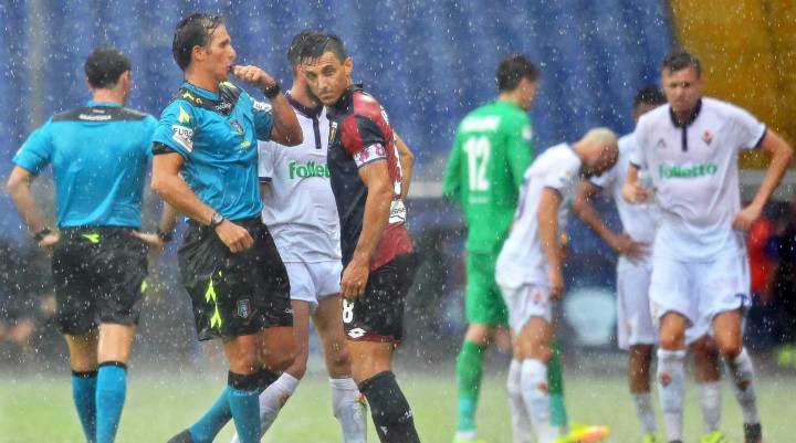Genoa-Fiorentina y Roma-Sampdoria, suspendidos
