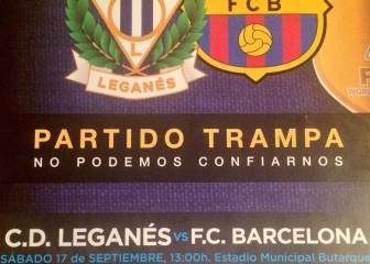 El Leganés reta al Barça con ironía: