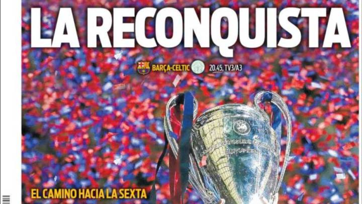 Portada del Diario Sport del día 13 de septiembre de 2016.
