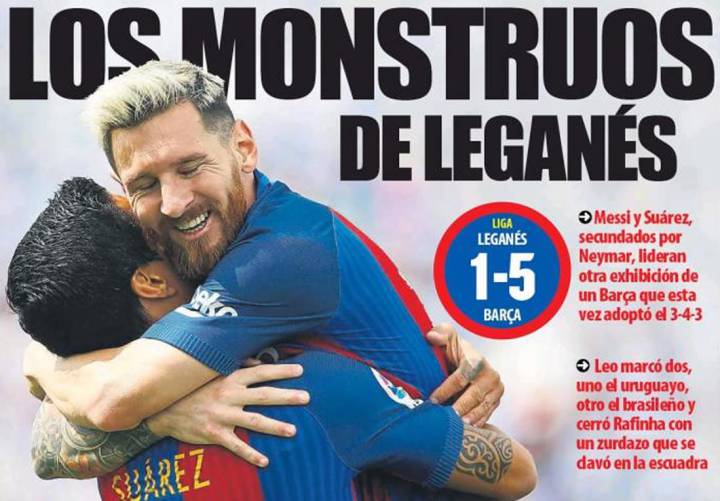 El show de Messi fue lo más hablado en la prensa culé