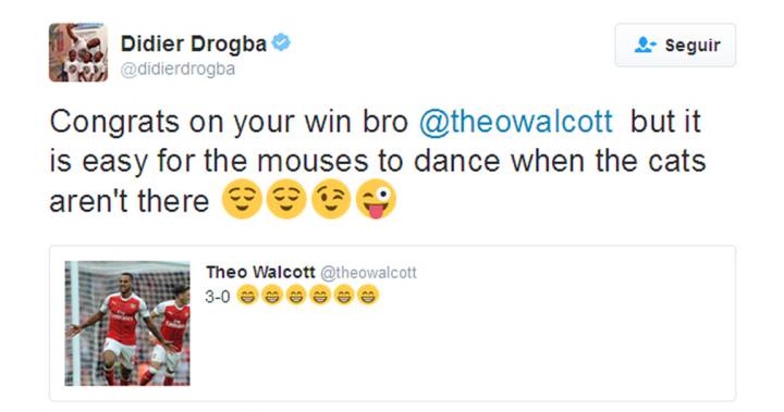 Drogba: "Es fácil que los ratones bailen si no hay gatos"