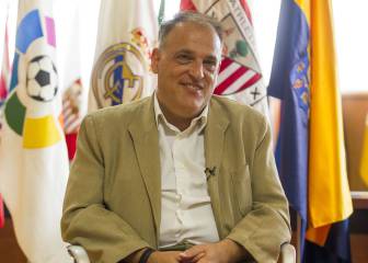 Tebas hace campaña con tele y deuda: de 634 millones a 238