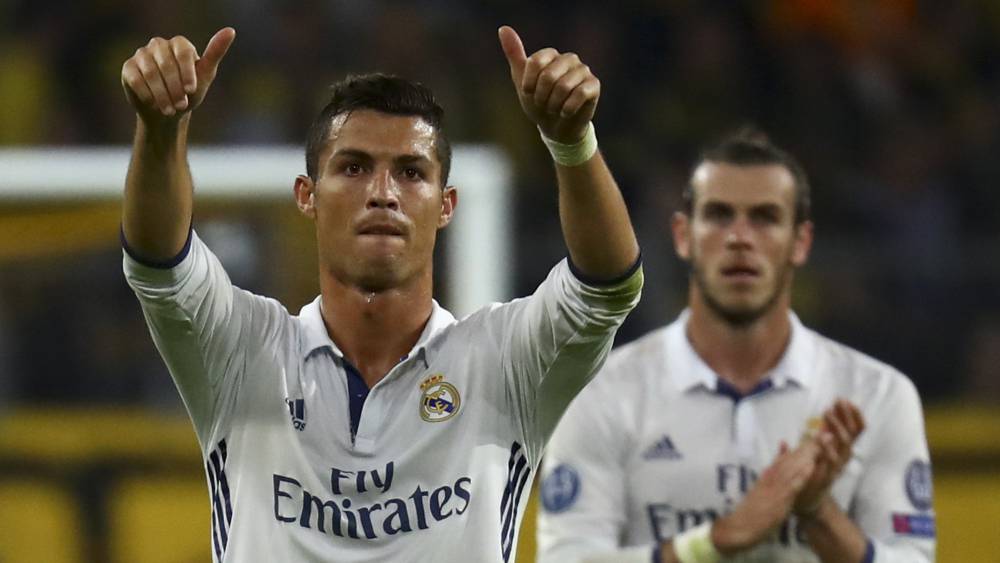 El jugador del Real Madrid, Cristiano Ronaldo, durante un partido de Champions League.