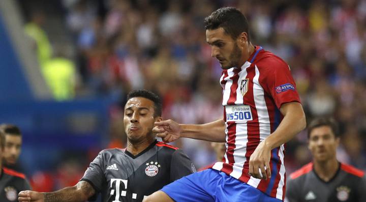 Gabi, Koke y Saúl: 33,32 km, 118 pases y 14 recuperaciones