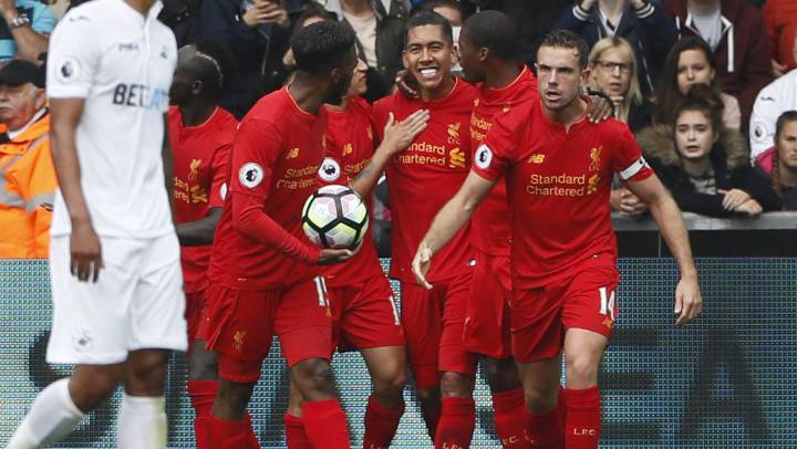 El Liverpool remonta al Swansea y sigue con su buen momento