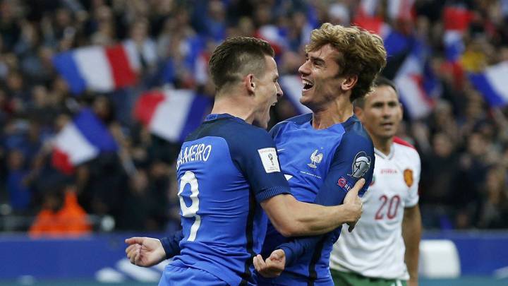 Gameiro y Griezmann al mando de la goleada de Francia