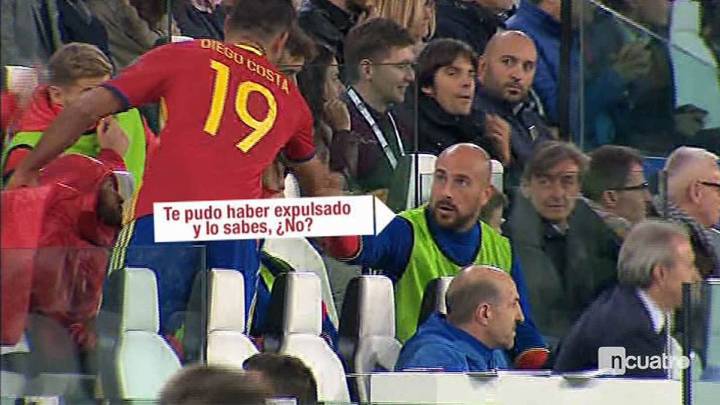 Reina regañó a Diego Costa por haberse jugado la expulsión