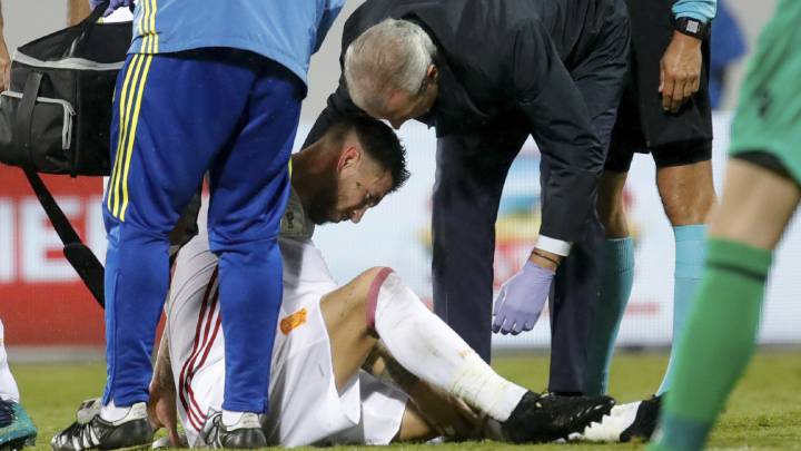 Ramos tiene dañado el ligamento lateral: un mes fuera