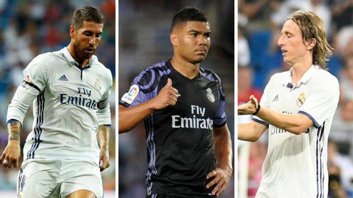 Sergio Ramos, Casemiro and Modric are all out injured for Real Madrid.